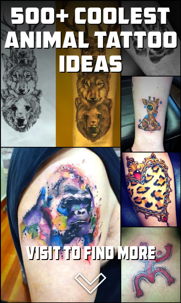 500+ Coolest Animal Tattoo Ideas