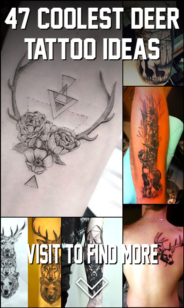 47 Coolest Deer Tattoo Ideas