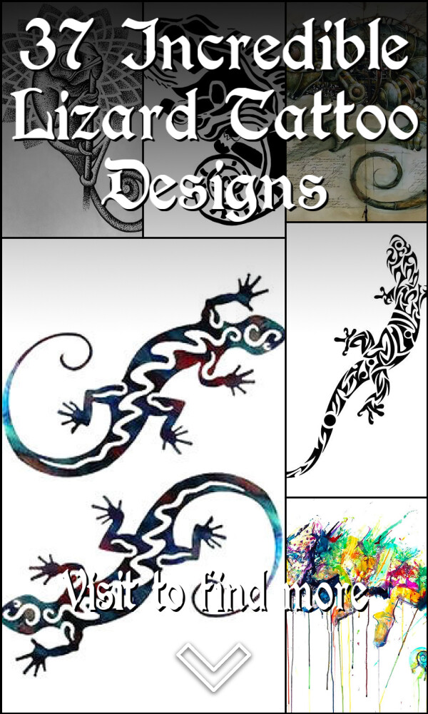 37 Incredible Lizard Tattoo Designs