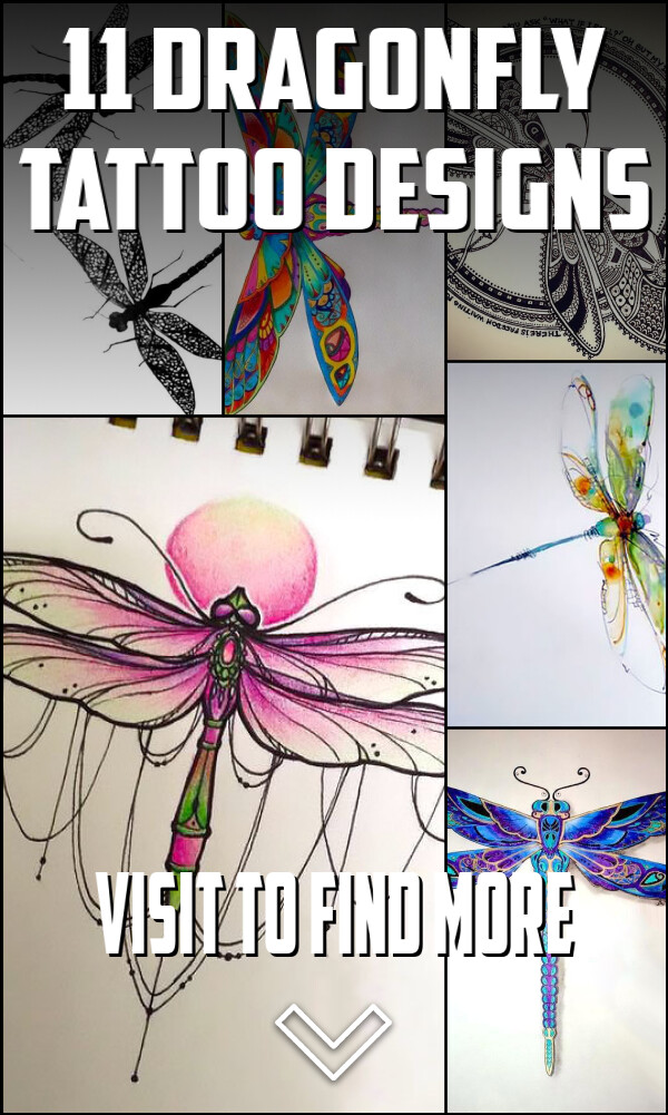 11 Dragonfly Tattoo Designs