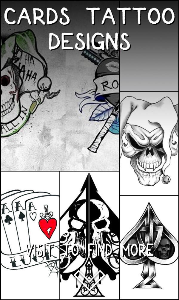 9 Cards Tattoo Designs