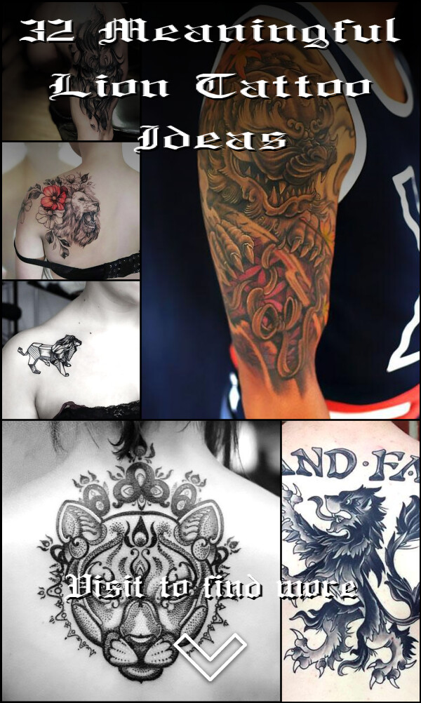 32 Meaningful Lion Tattoo Ideas