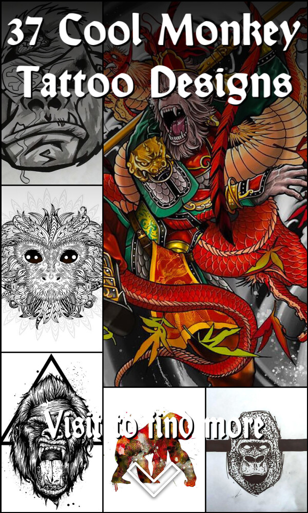 37 Cool Monkey Tattoo Designs