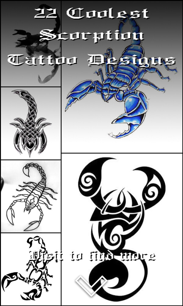 22 Coolest Scorption Tattoo Designs