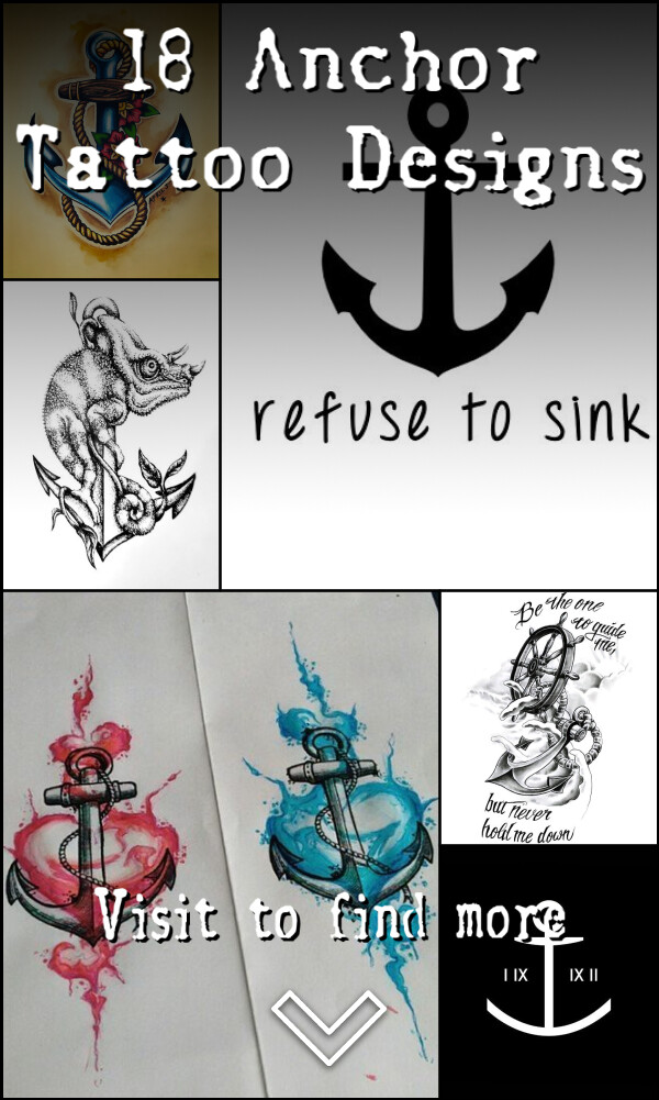 18 Anchor Tattoo Designs