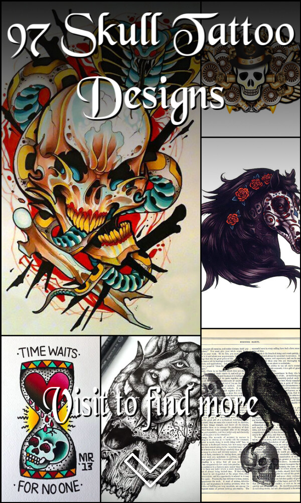 97 Skull Tattoo Designs