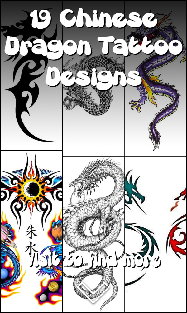 19 Chinese Dragon Tattoo Designs