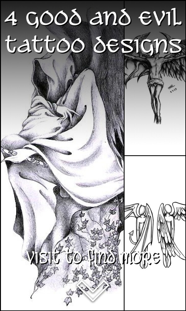 4 Good and Evil Tattoo Designs
