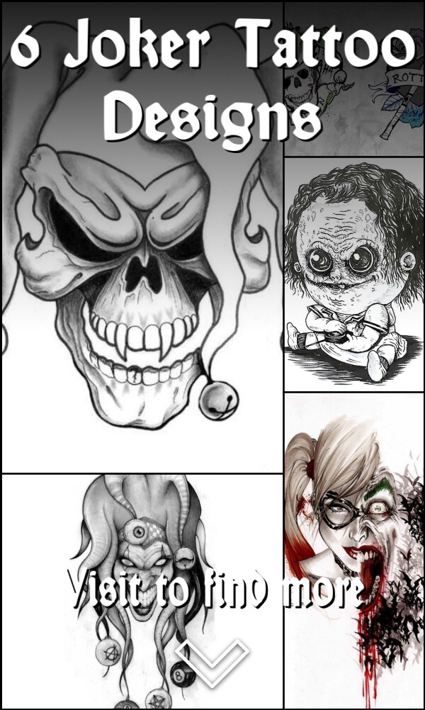 6 Joker Tattoo Designs