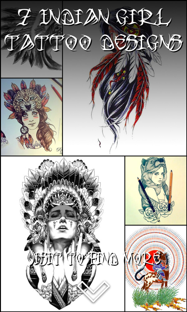 7 Indian Girl Tattoo Designs