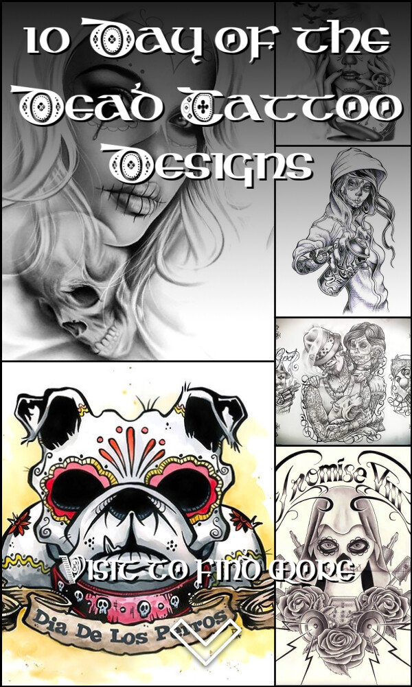10 Day of the Dead Tattoo Designs