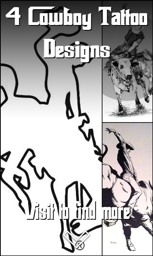 4 Cowboy Tattoo Designs