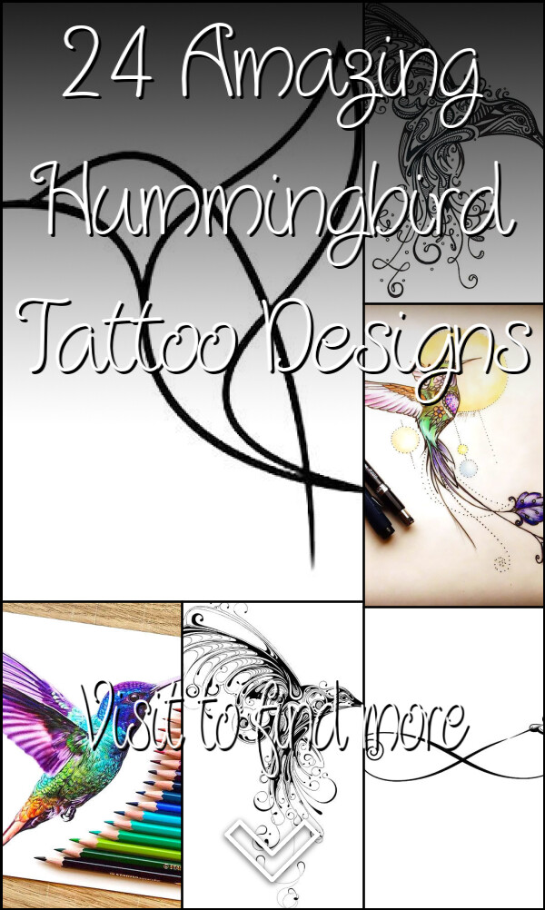 24 Amazing Hummingbird Tattoo Designs