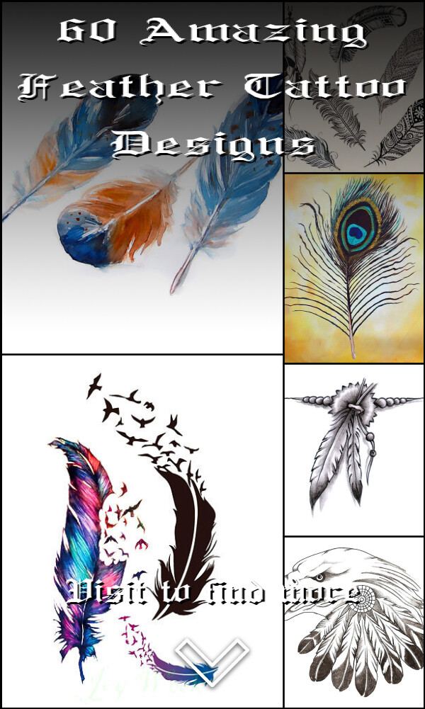 60 Amazing Feather Tattoo Designs