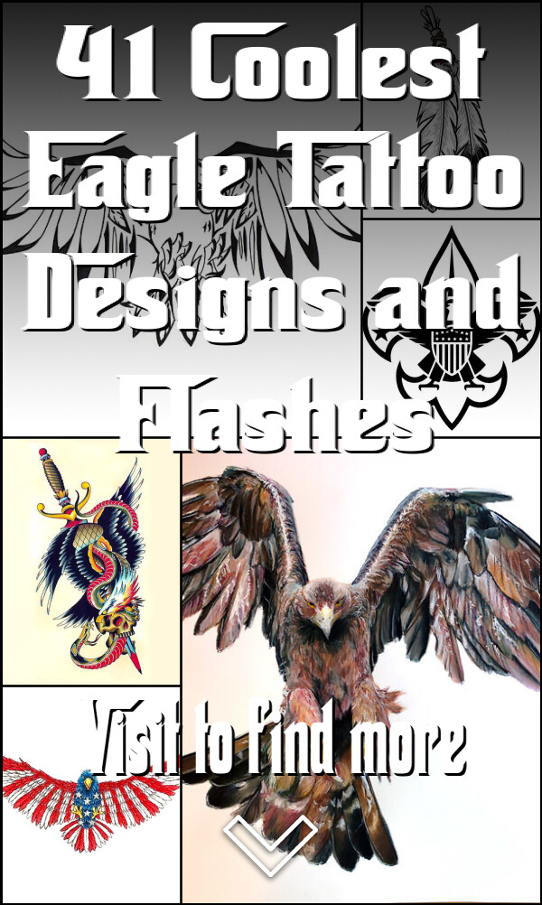 41 Coolest Eagle Tattoo Designs and Flashes