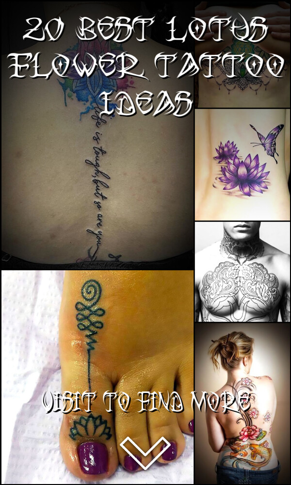 20 Best Lotus Flower Tattoo Ideas