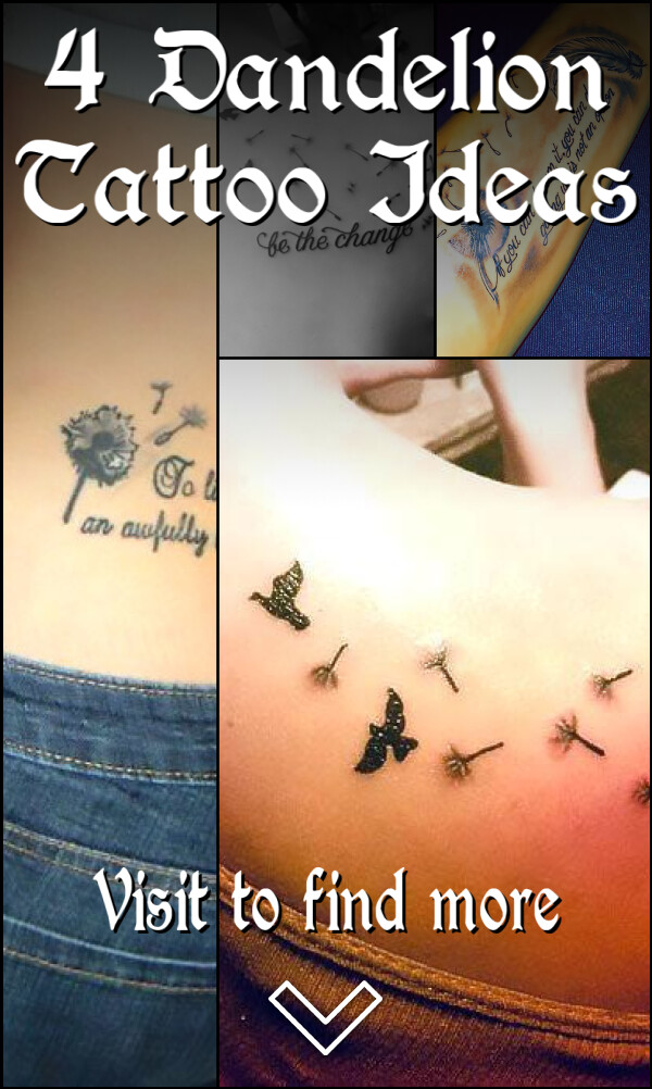 4 Dandelion Tattoo Ideas