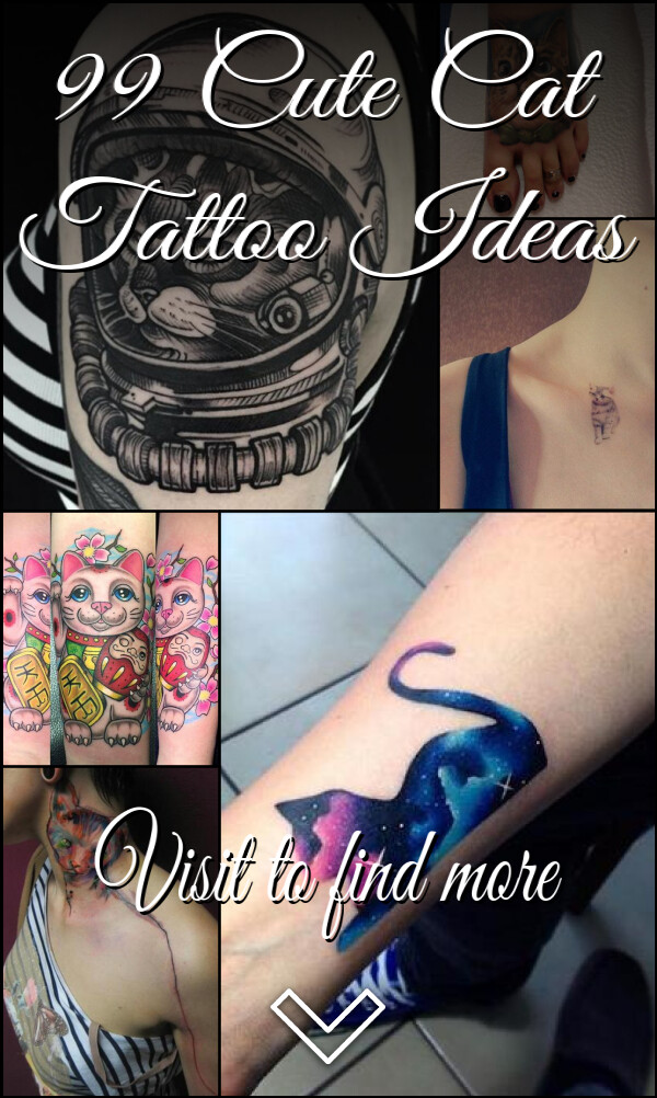 99 Cute Cat Tattoo Ideas