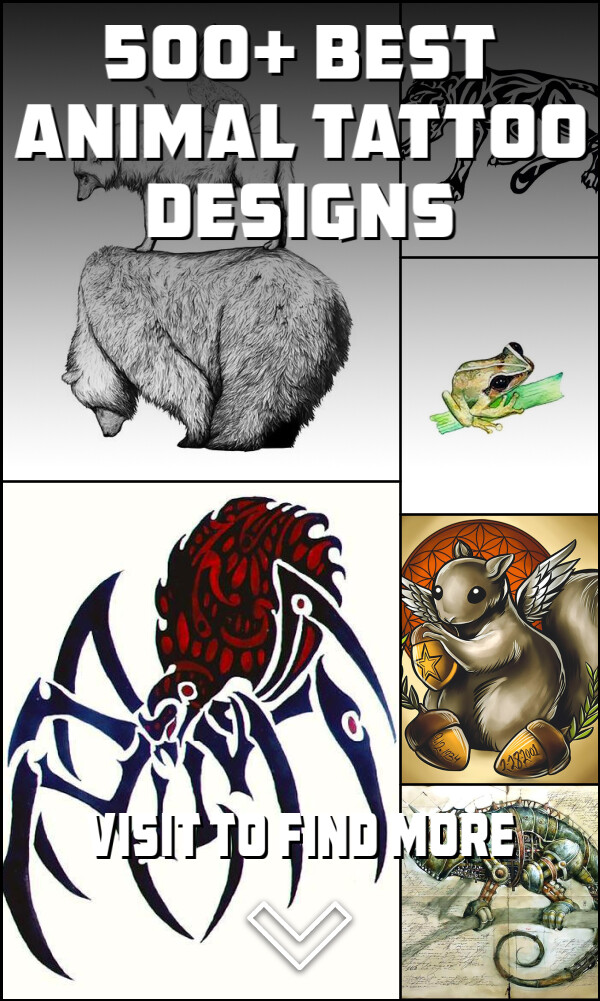 500+ Best Animal Tattoo Designs