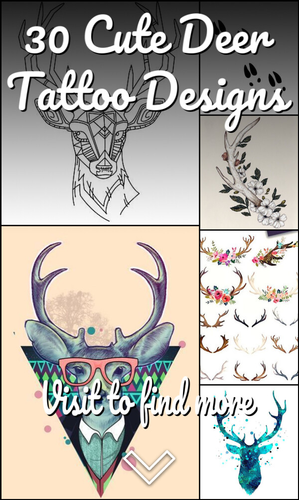 30 Cute Deer Tattoo Designs