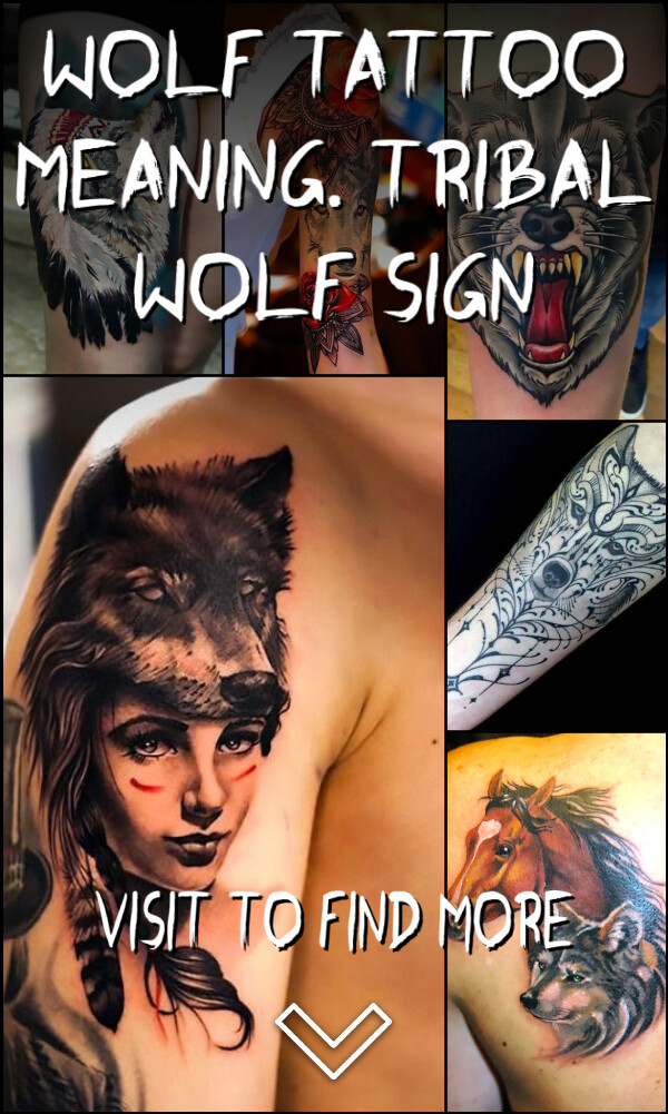 Wolf Tattoo Meaning. Tribal Wolf Sign