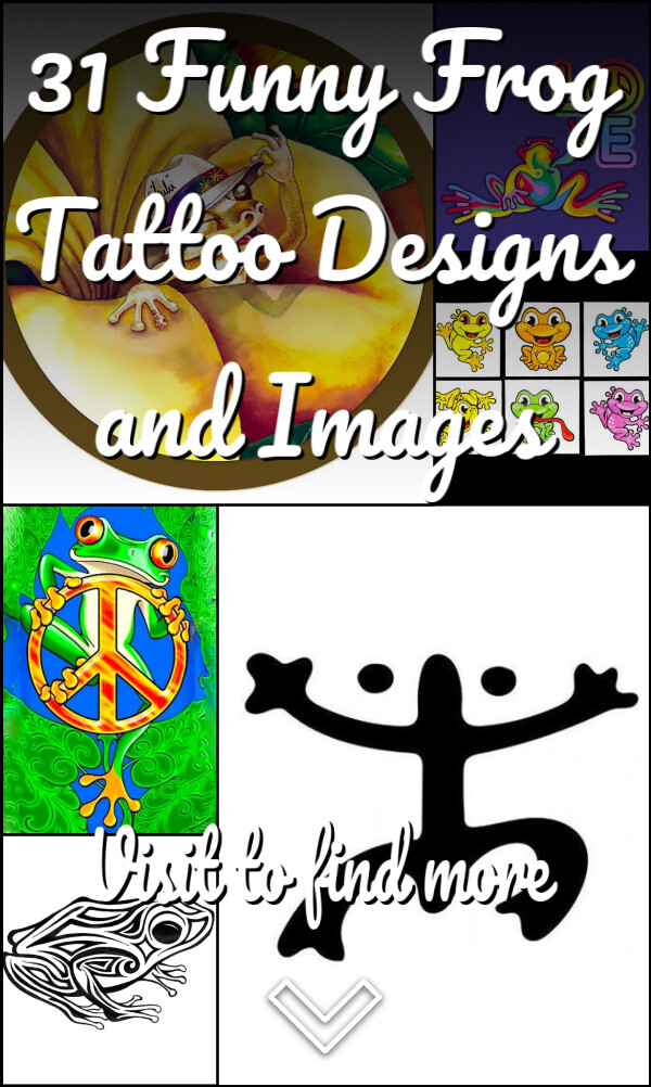 31 Funny Frog Tattoo Designs and Images