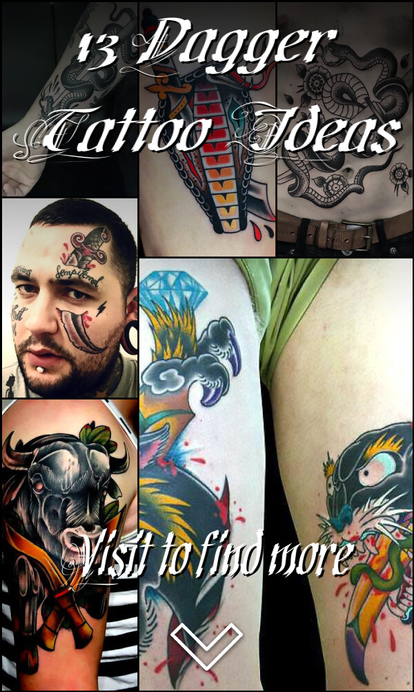 13 Dagger Tattoo Ideas