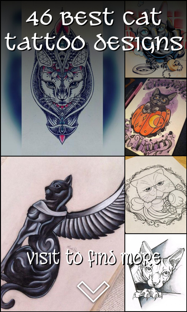 46 Best Cat Tattoo Designs
