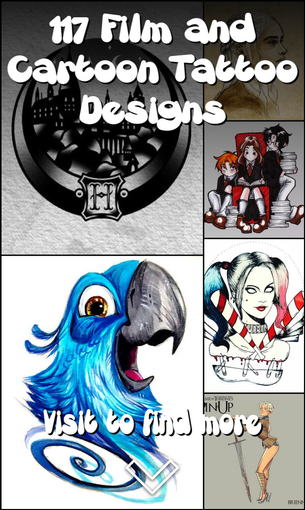 117 Film and Cartoon Tattoo Designs