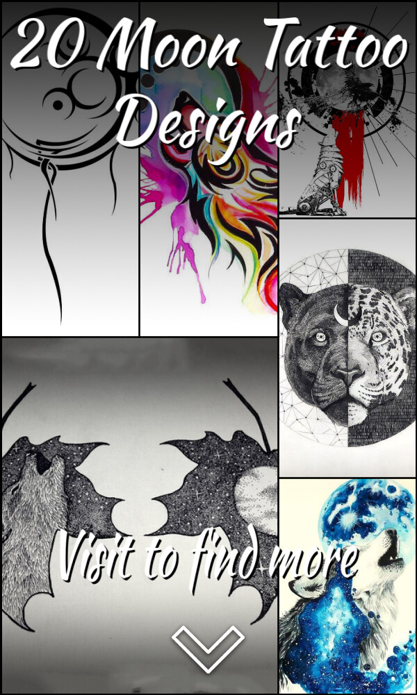 20 Moon Tattoo Designs