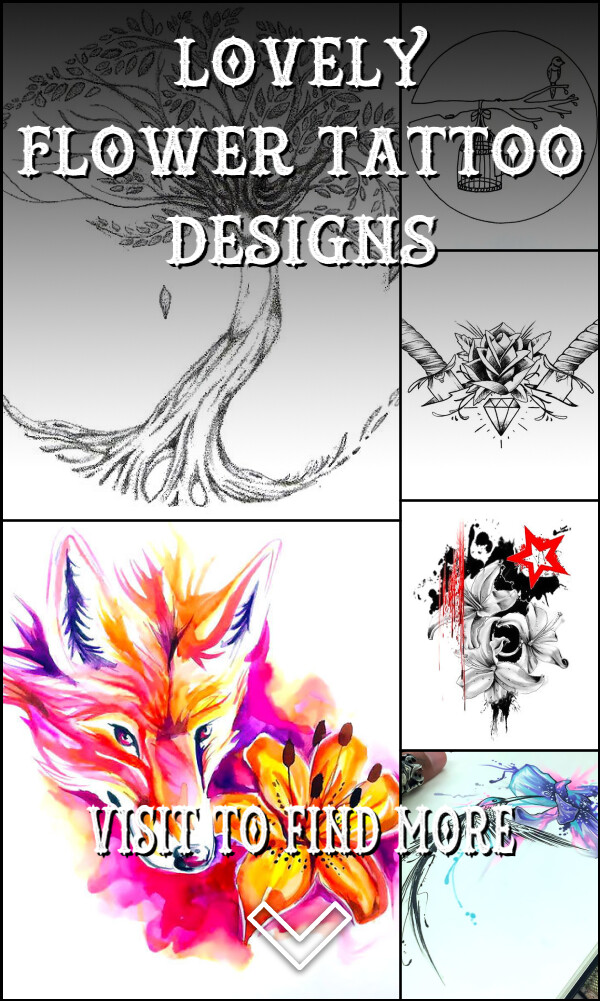 160 Lovely Flower Tattoo Designs