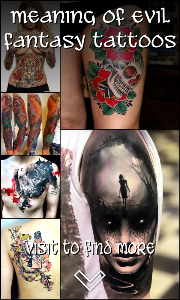 Meaning of Evil Fantasy Tattoos