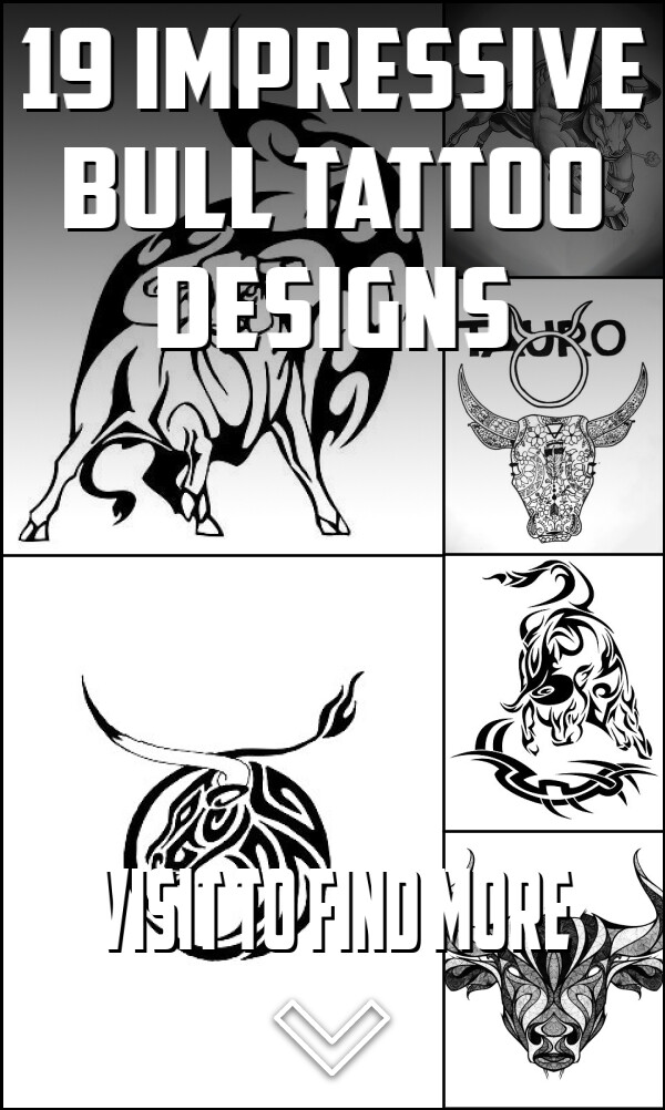 19 Impressive Bull Tattoo Designs