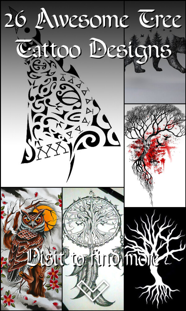 26 Awesome Tree Tattoo Designs
