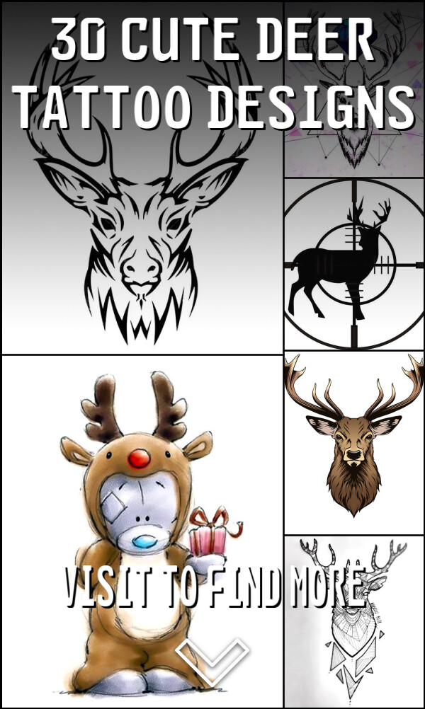 30 Cute Deer Tattoo Designs
