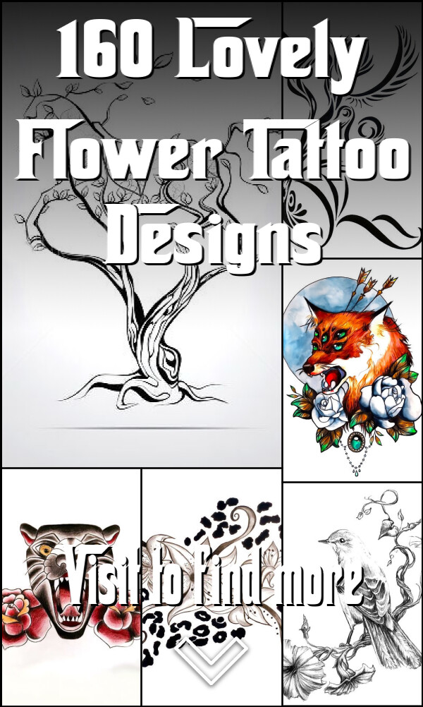 160 Lovely Flower Tattoo Designs