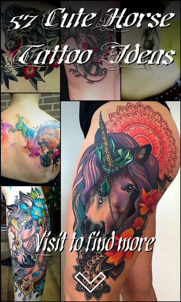 57 Cute Horse Tattoo Ideas