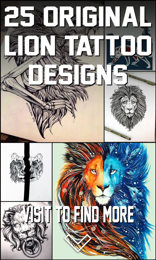 25 Original Lion Tattoo Designs