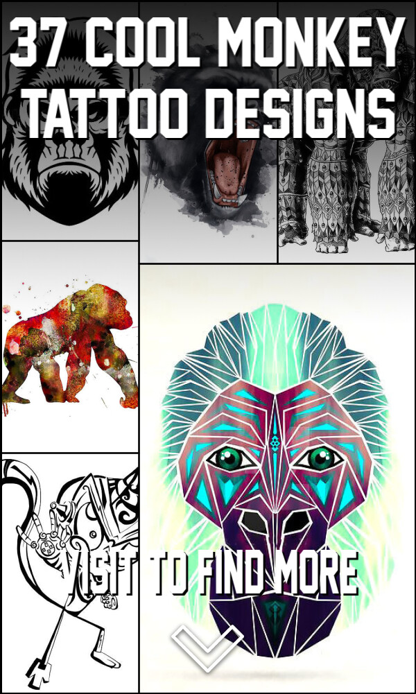 37 Cool Monkey Tattoo Designs