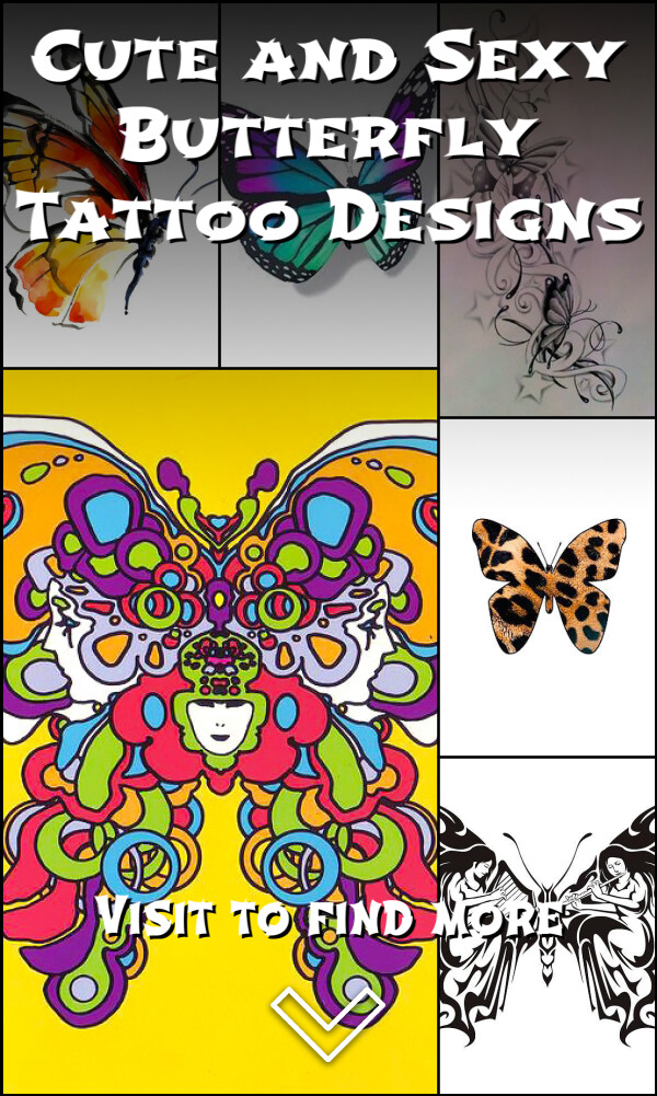Cute and Sexy Butterfly Tattoo Designs