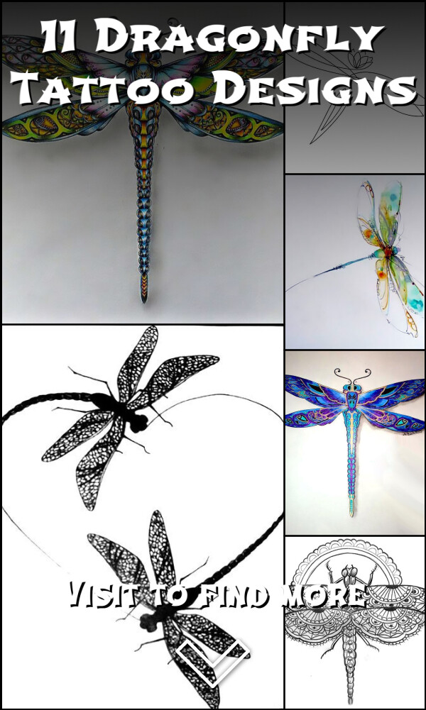 11 Dragonfly Tattoo Designs