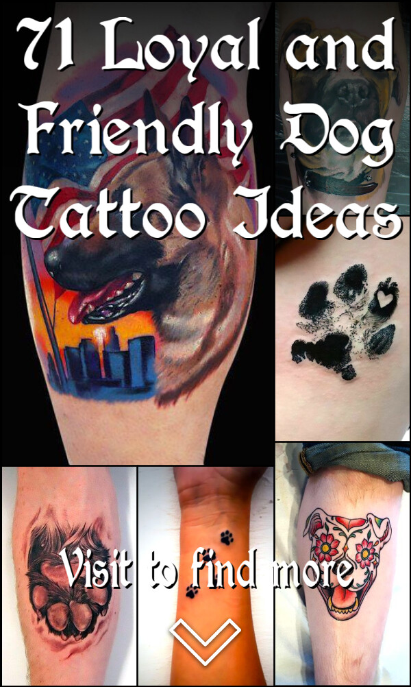 71 Loyal and Friendly Dog Tattoo Ideas