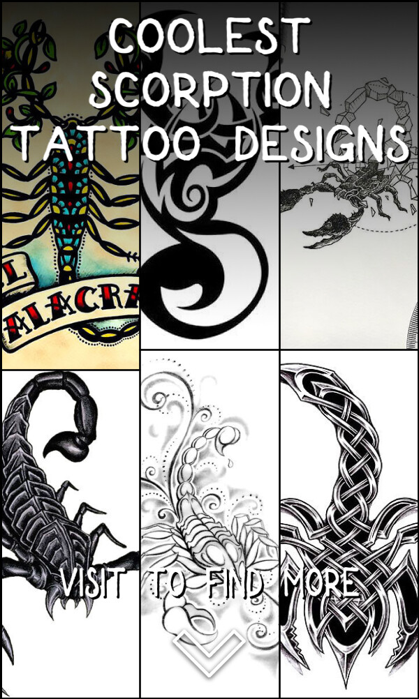 22 Coolest Scorption Tattoo Designs
