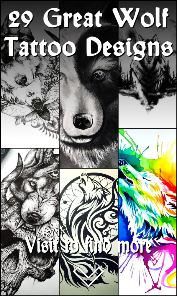 29 Great Wolf Tattoo Designs