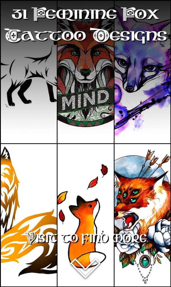 31 Feminine Fox Tattoo Designs