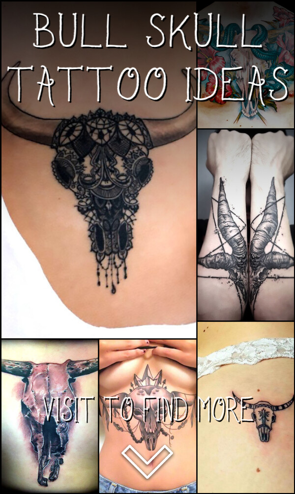 11 Bull Skull Tattoo Ideas