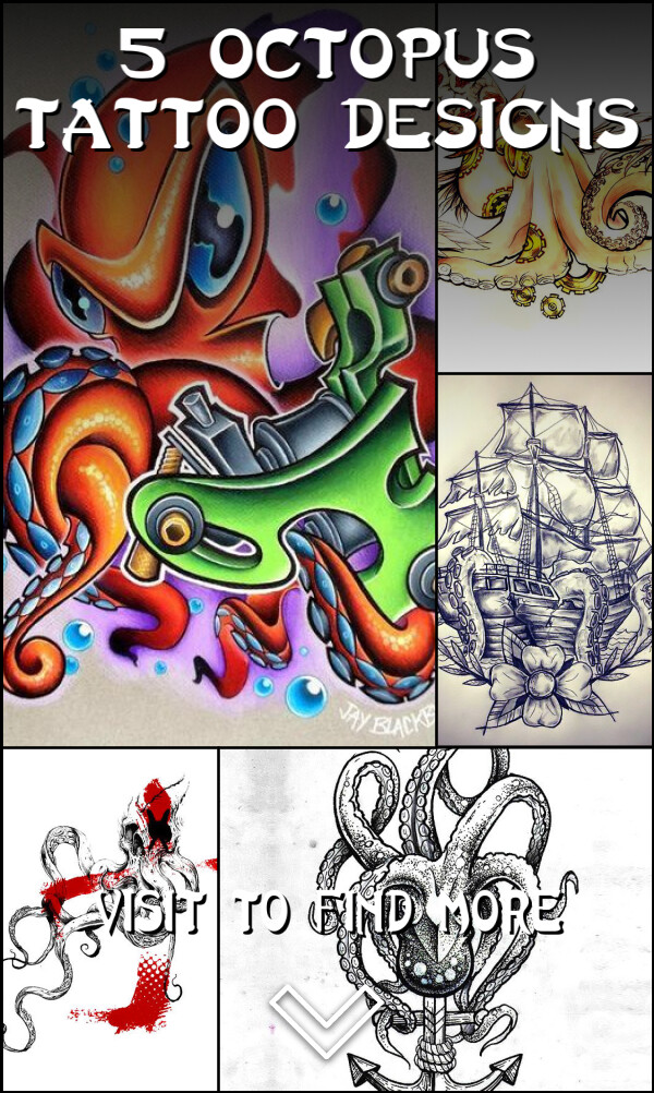 5 Octopus Tattoo Designs