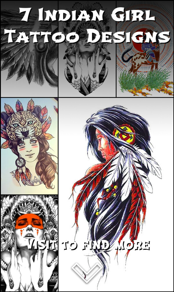 7 Indian Girl Tattoo Designs