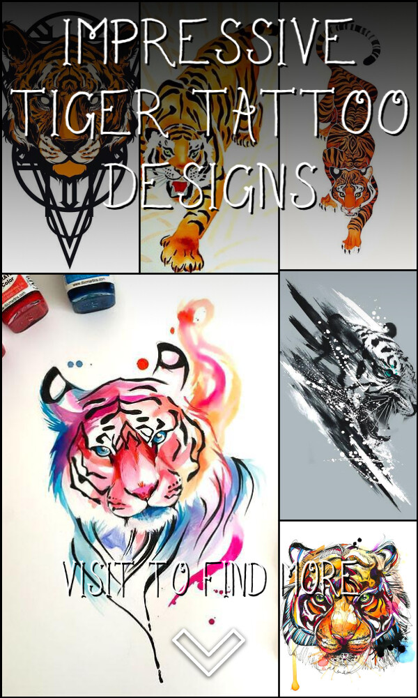 24 Impressive Tiger Tattoo Designs