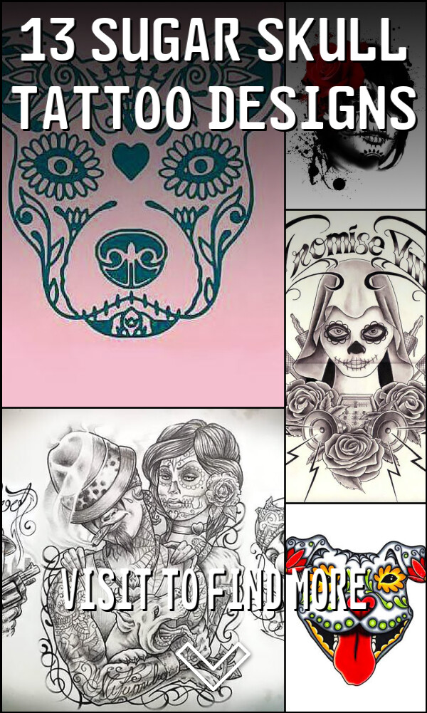 13 Sugar Skull Tattoo Designs